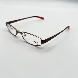 Puma PU15361 BR Brown Eyeglasses‎ Frames 48-16-140 Designer MSRP $79.99 Fashion